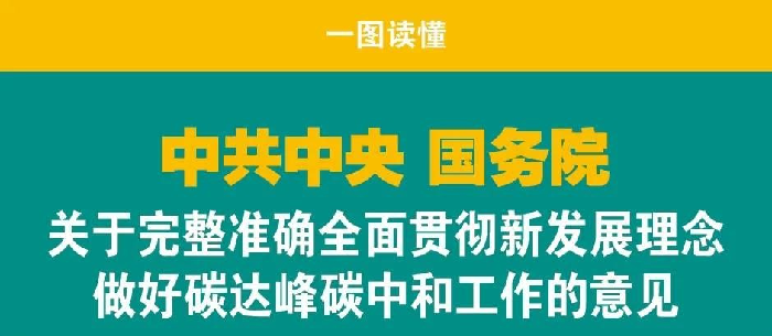 图解丨中共中央 国务院关于完整准确全面贯彻新发展理念做好碳达峰碳中和工作的意见